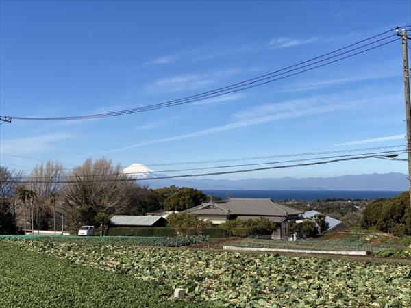 　現地からの眺望　富士山、相模湾を望みます